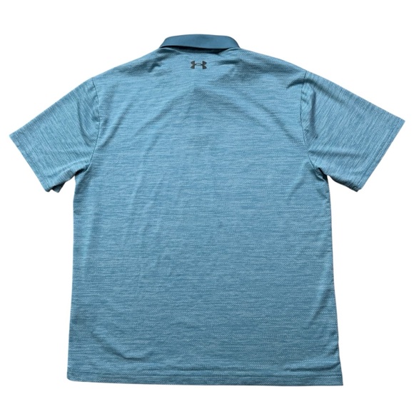 Under Armour The Performance Polo Shirt Mens L Short Sleeve Golf Stretch Green - Picture 3 of 6